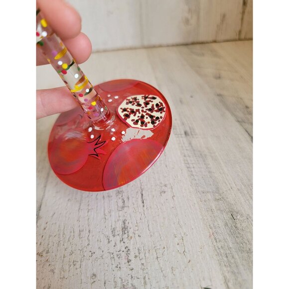 Lolita pomegranate martini glass drinkware decor fruit - Picture 8 of 9